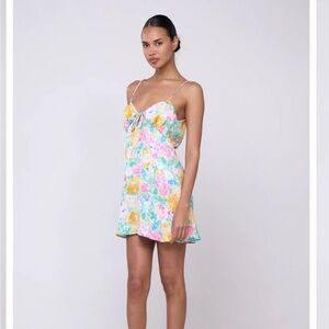 RESA Pink and Blue Sweetheart Sundress